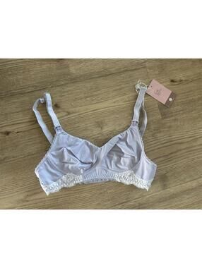 Cake Lingerie Plum Melba Nursing Bra Wireless Softcup Bra Lilac Purple Sz 30E